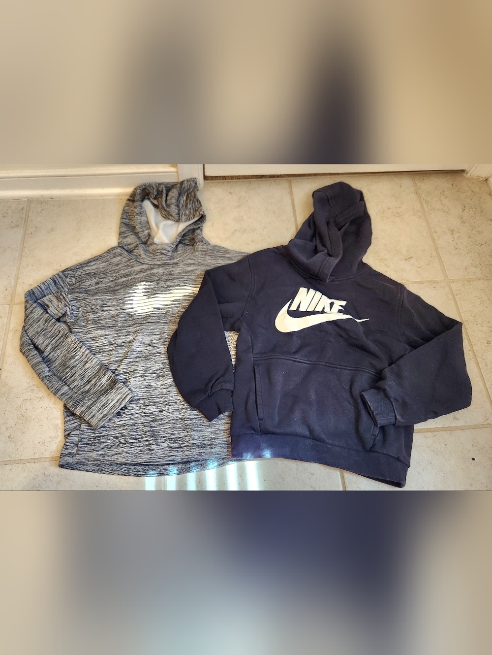 Nike Boys Hoodie Jacket Lot Of 2 Size Youth M 10/12 #1214